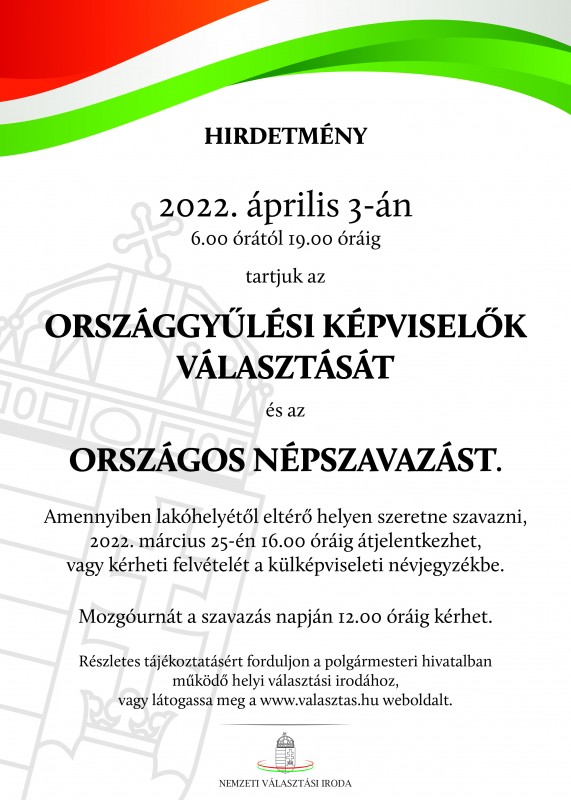 Választási hirdetmény