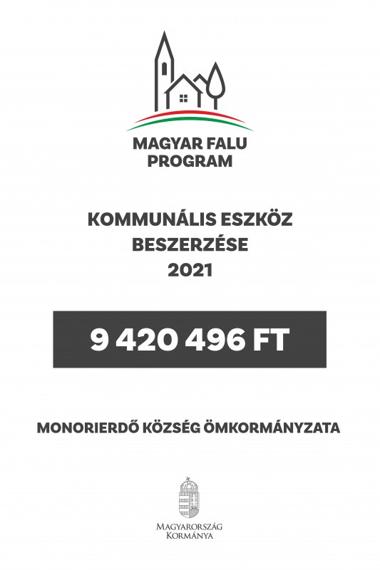 2021. Kommunális eszköz beszerzése