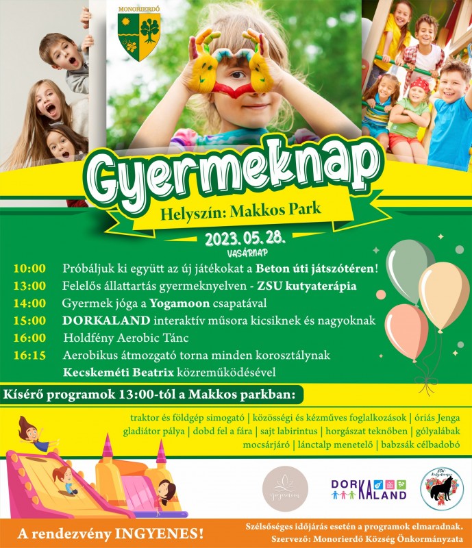 | GYERMEKNAP MONORIERDŐN - 2023.05.28.