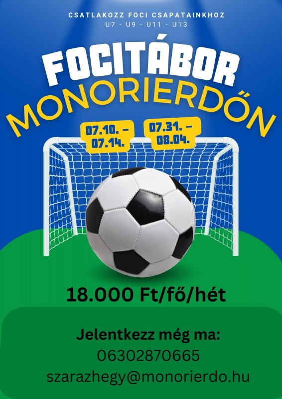 | NYÁRI FOCI TÁBOR MONORIERDŐN